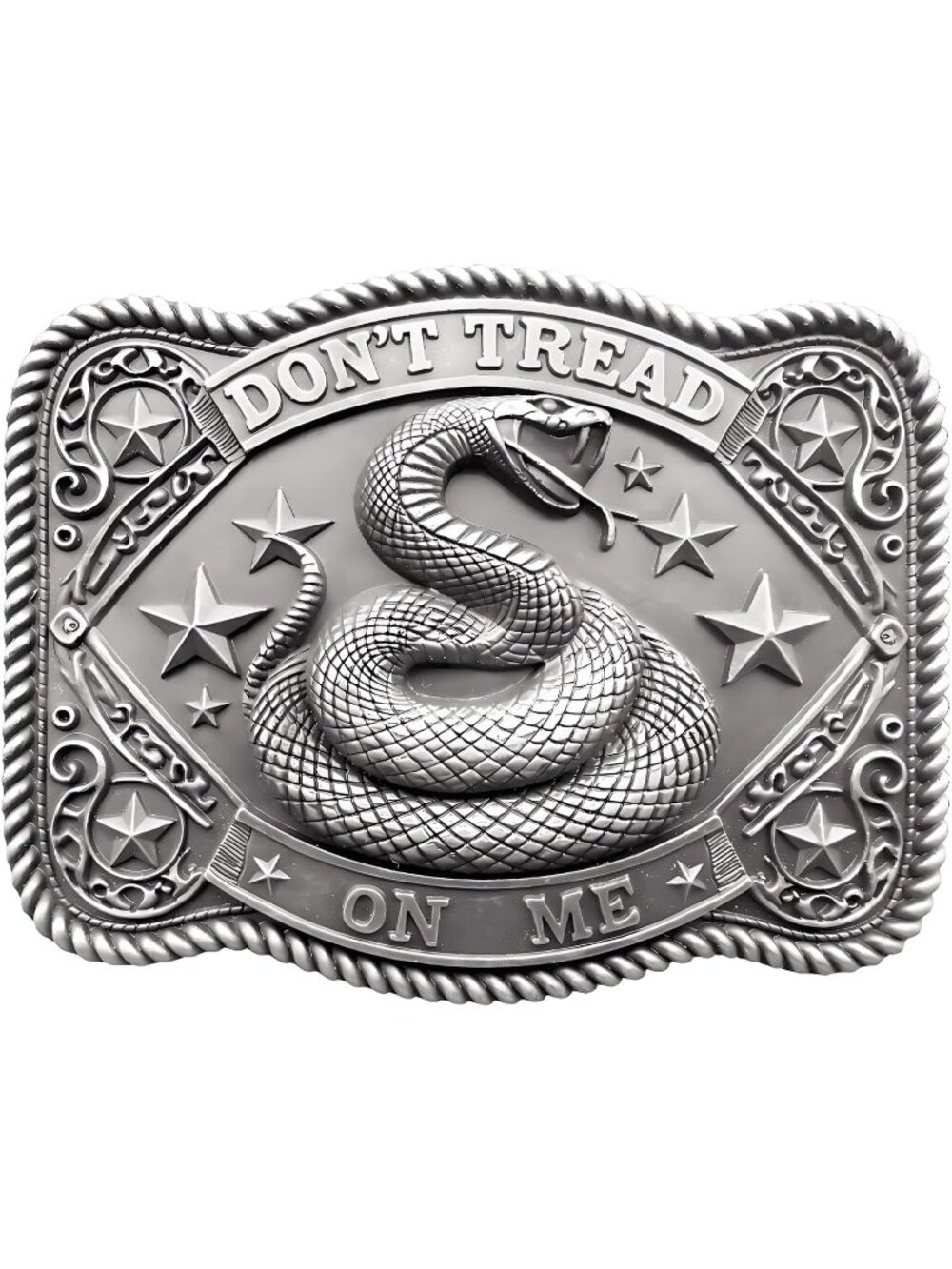 Men 003 Grey Snake Vintage Cowboy Buckle Texas Map Longhorn Rodeo Belt